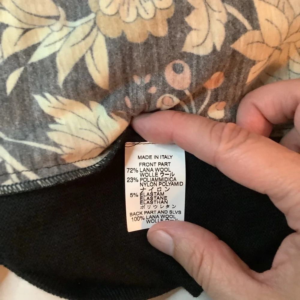 Averardo Bessi Cardigan Black Size 6 New - Picture 9 of 13